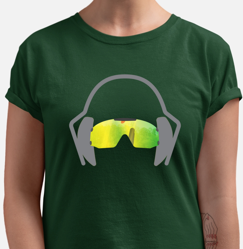 Oculos & Abafador - Verde