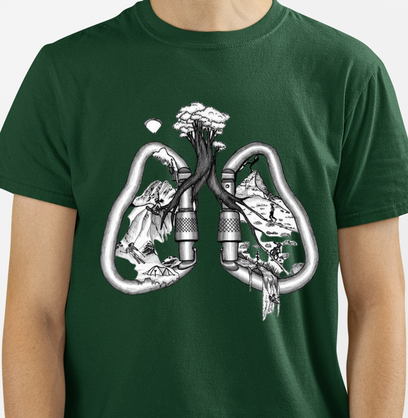 Pulmões em mosquetões