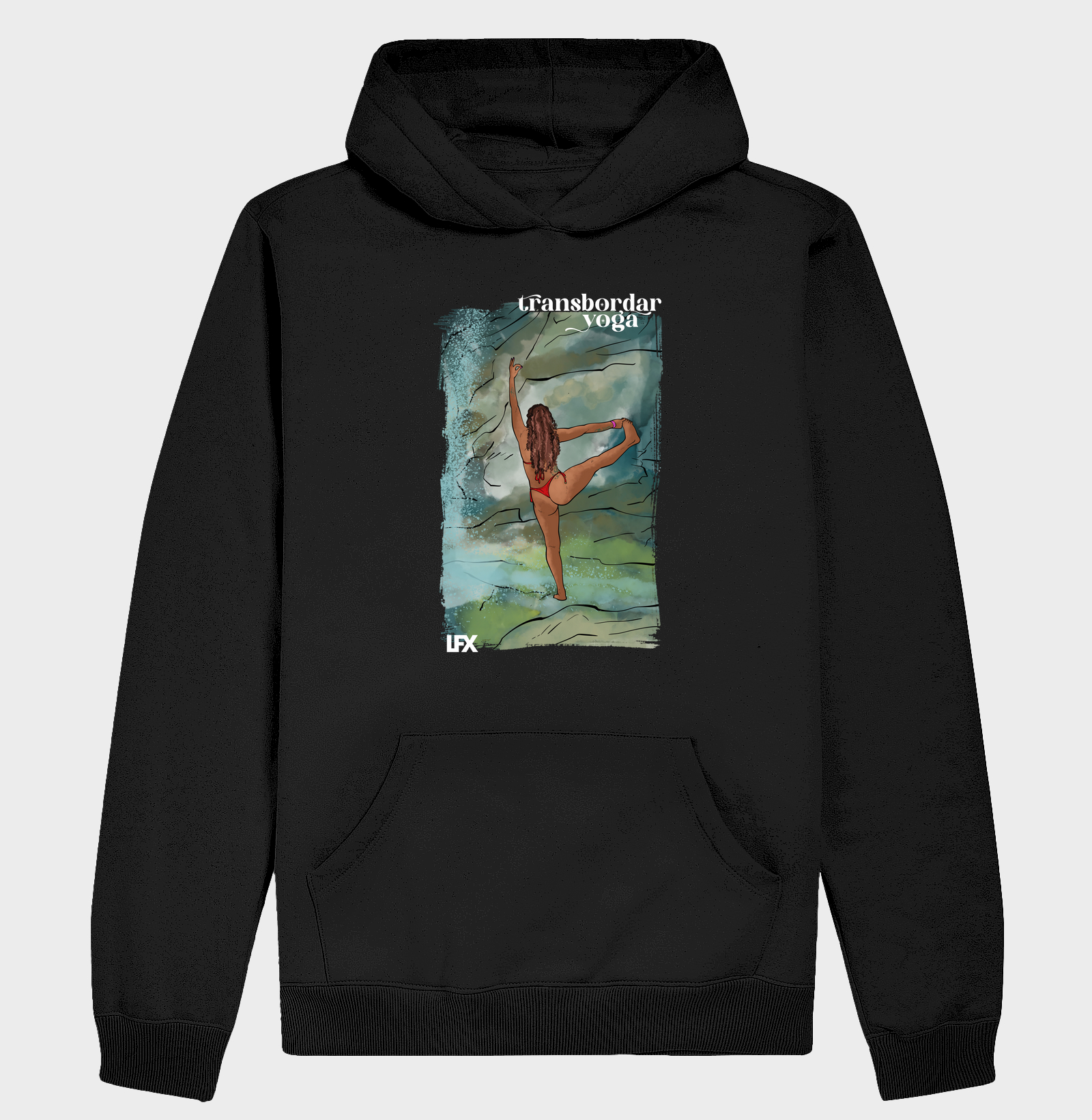 Mulher fazendo Utthita hasta padangusthasana V01