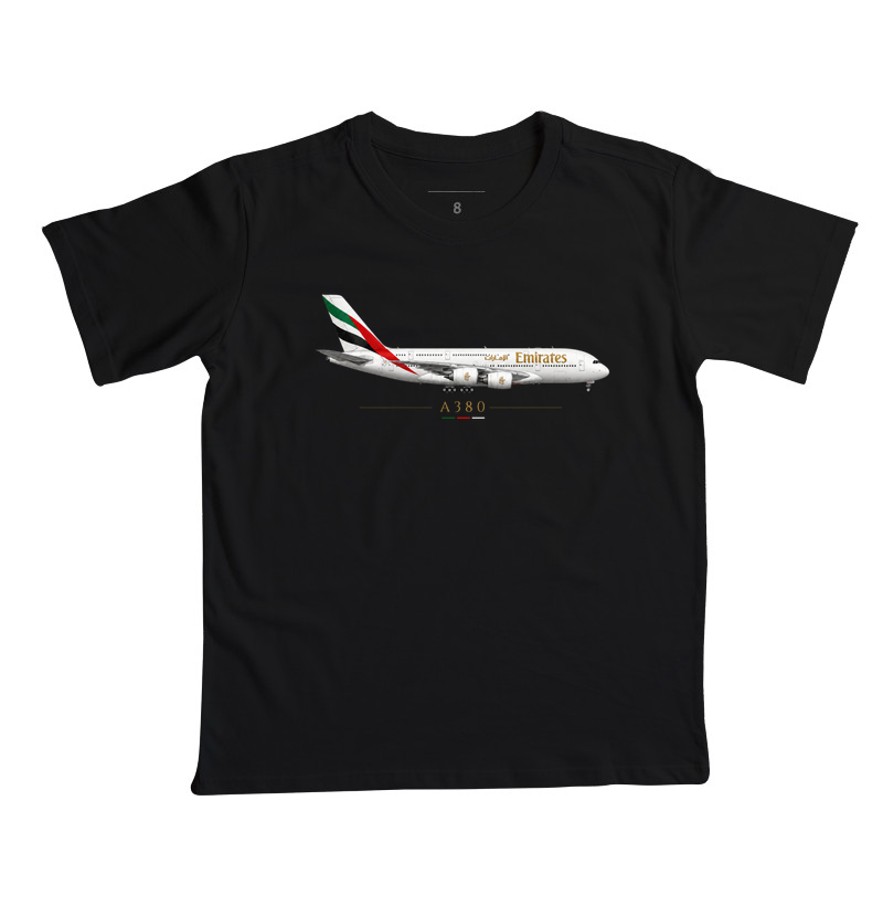 A380 Emirates | Profile - Camiseta Infantil