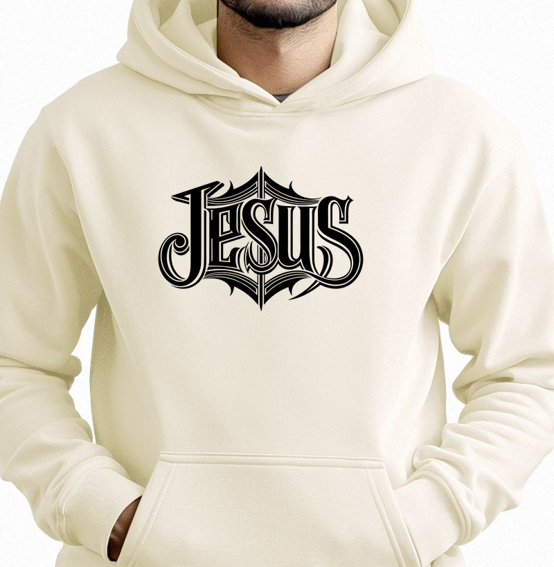 Moletom c/ capuz unisex - Jesus é o escudo