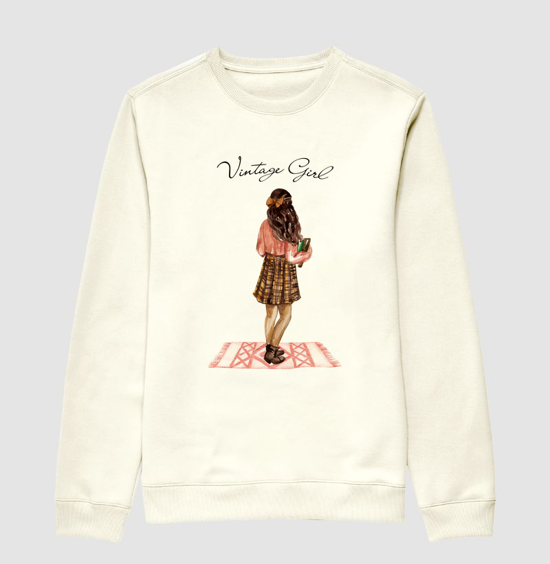 Moletom - Vintage Girl