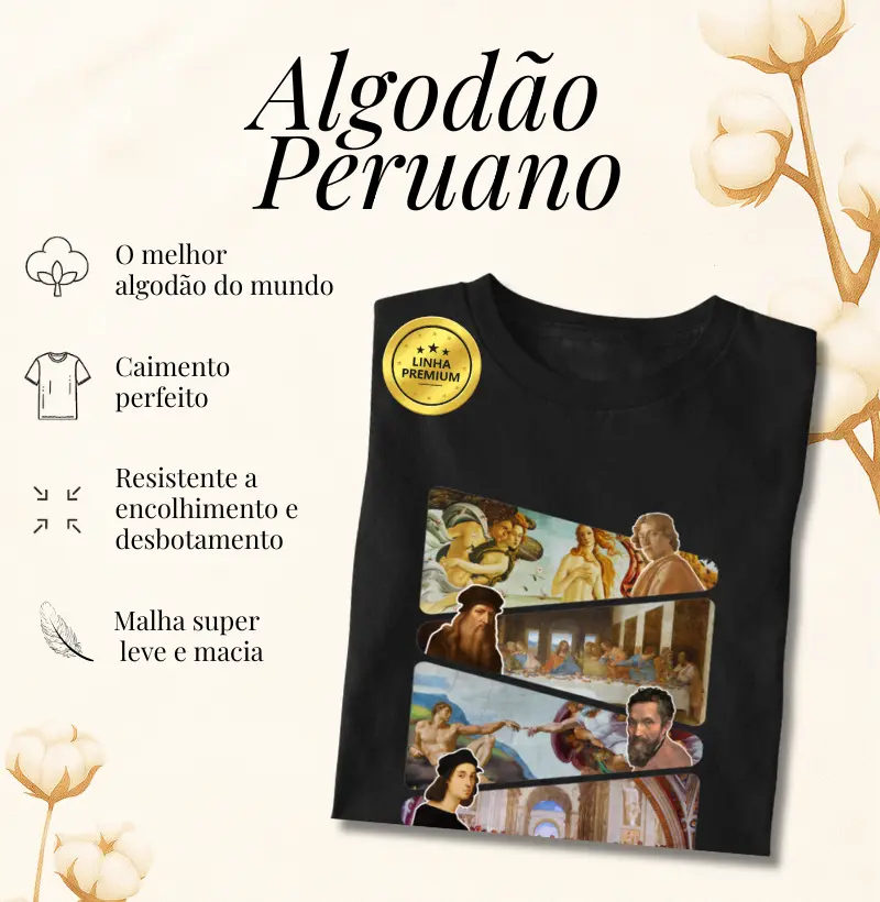 Algodão Peruano - Mestres Renascentistas