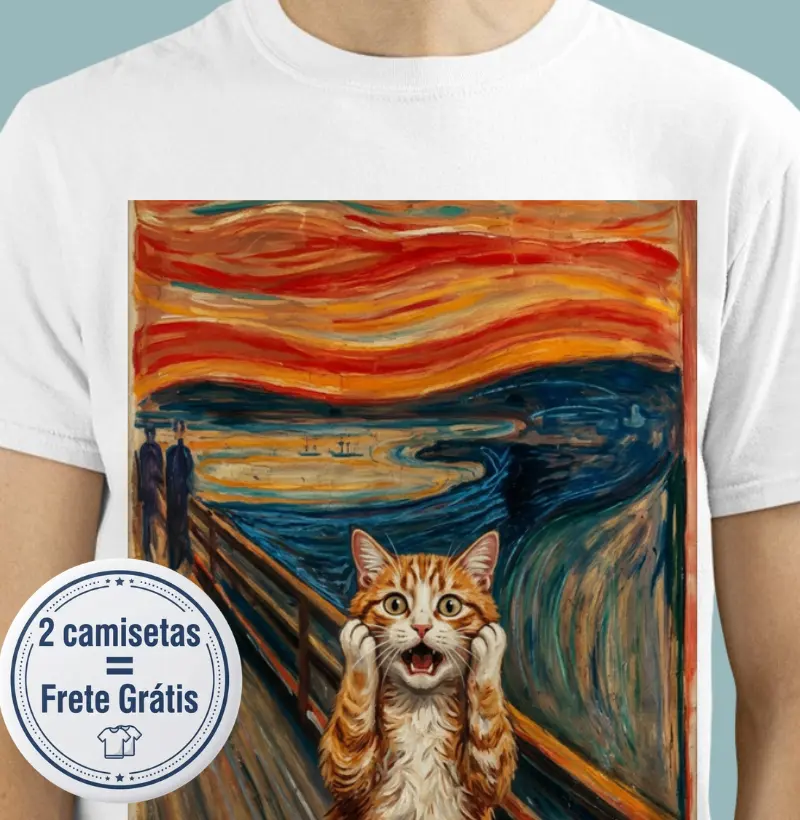 O grito do gato - Camiseta