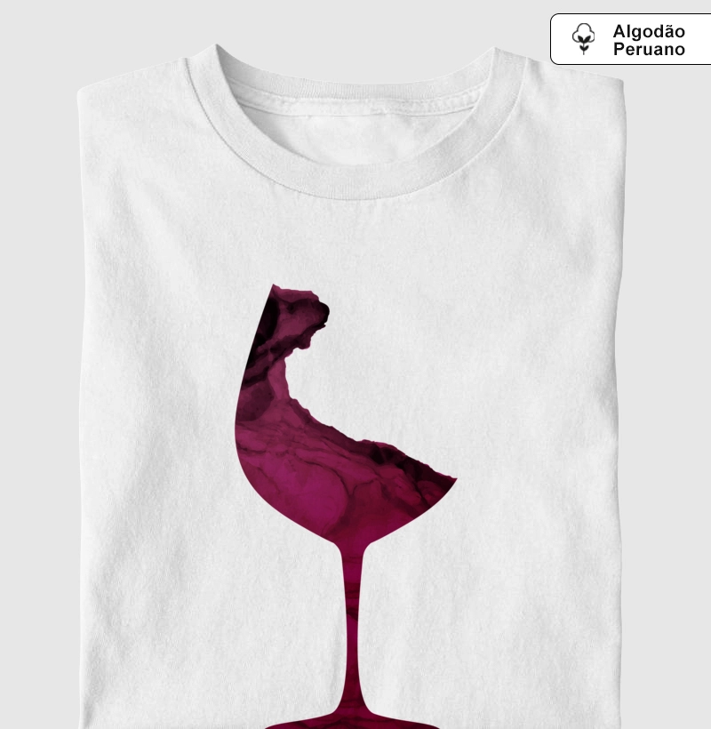 Camiseta Vinho Abstrata