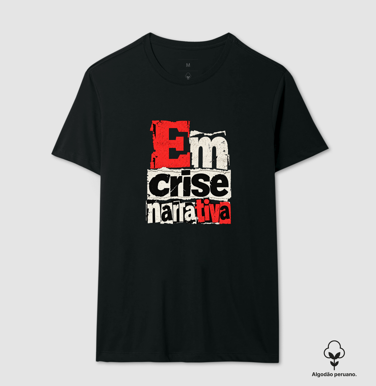 Crise Narrativa - Camiseta Algodão Peruano