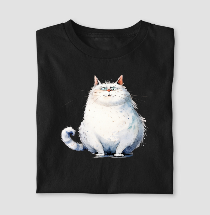 Gato Fat Cat aquarela