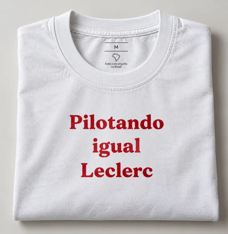 Pilotando igual Leclerc