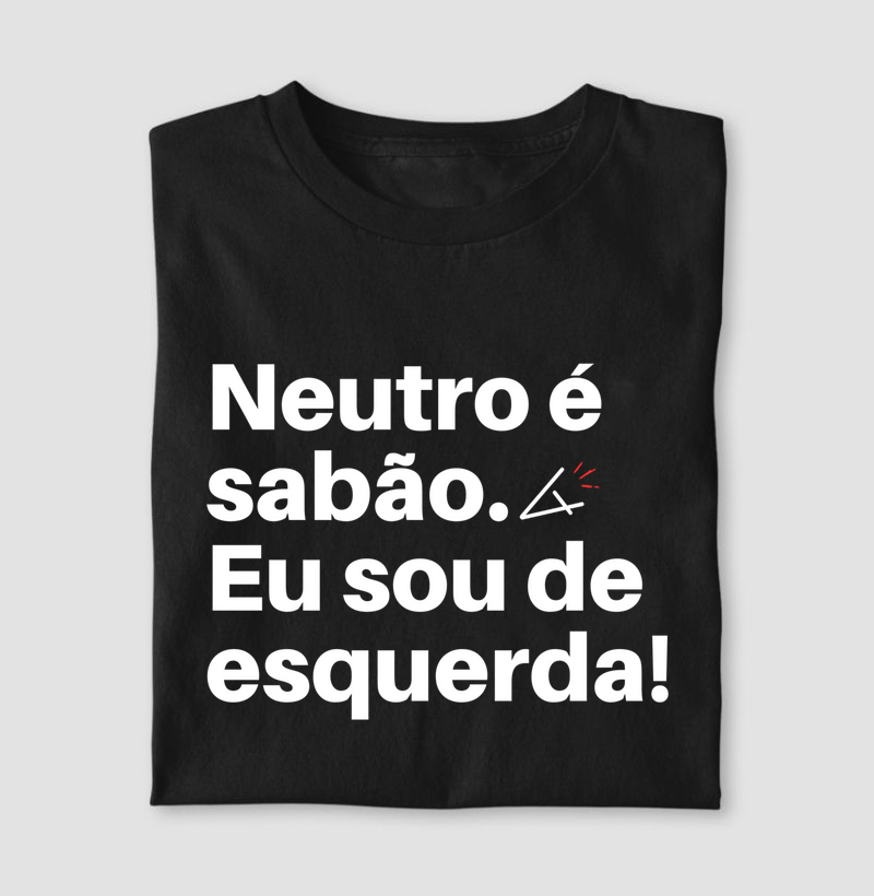 Camiseta eu sou de esquerda