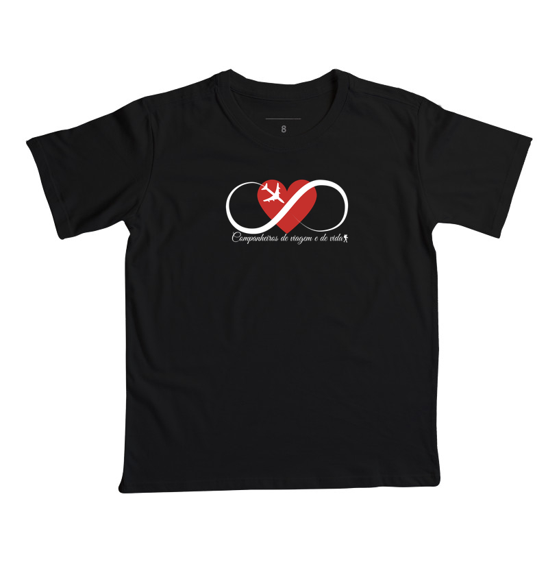 Camiseta Casal Viagem Infinita | Companheiros de Viagem e de Vida | Excursionista