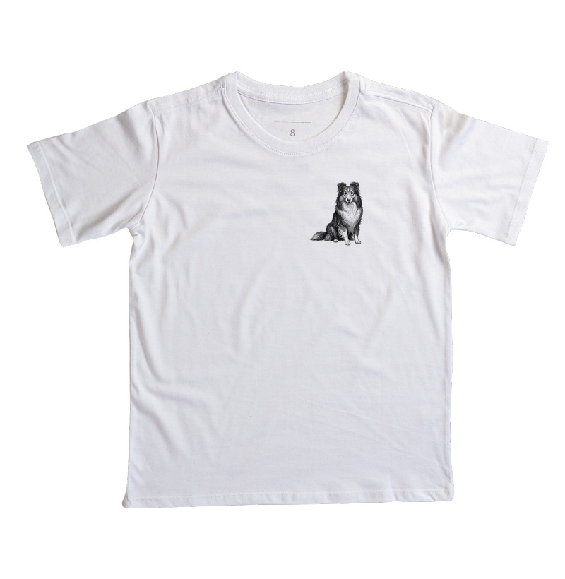 Pastor de Shetland - Desenho - Camiseta Infantil