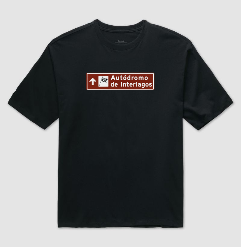 Placa Autódromo Interlagos - Camiseta Oversized
