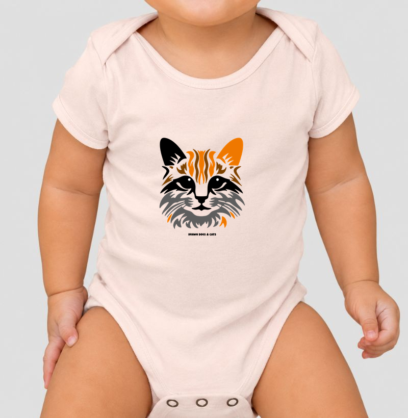 Gato, preto, laranja e cinza