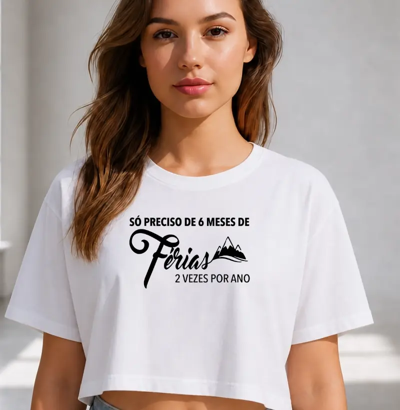 Camiseta Cropped Alma Outdoor | Férias na Montanha