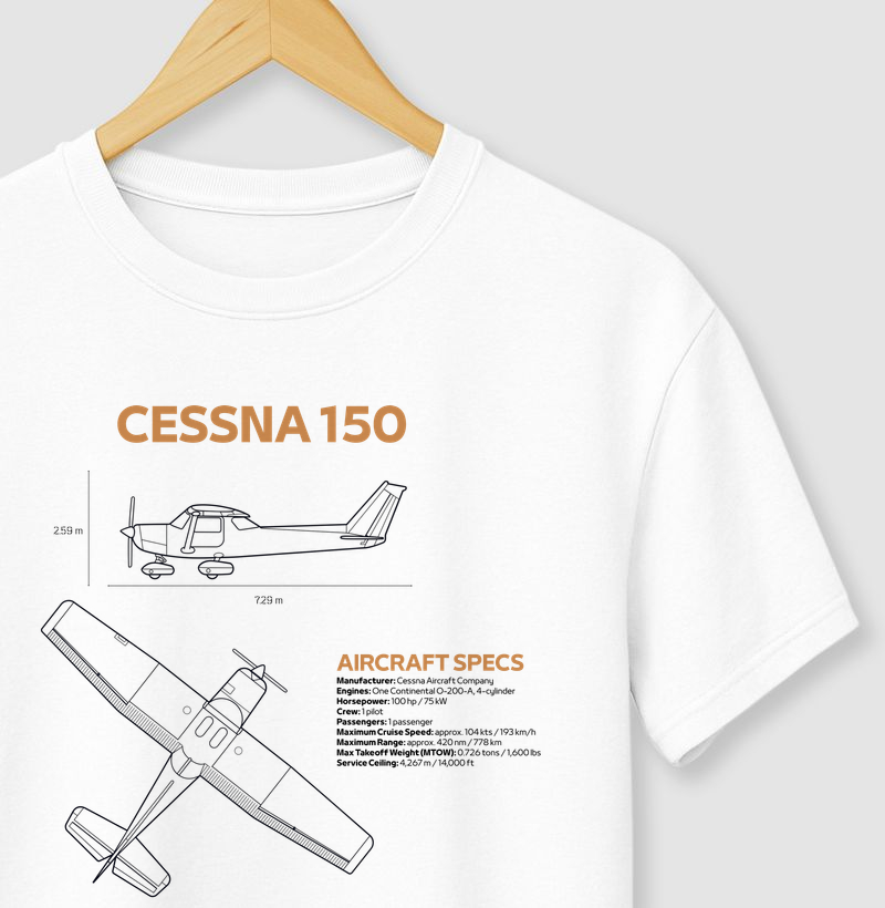 Cessna 150 | Blueprint - Camiseta