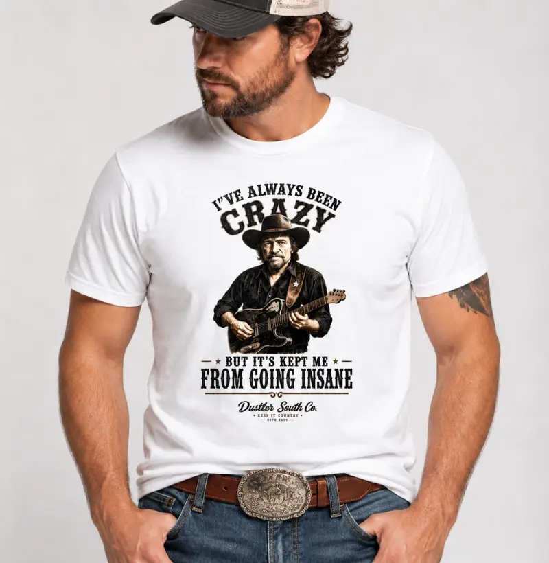 Camiseta Country - Waylon Always Been Crazy