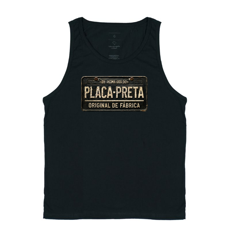 Placa Preta | Original de Fábrica | Envelhecida