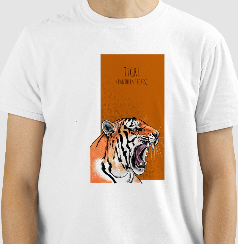 Camiseta Tigre - Camiseta