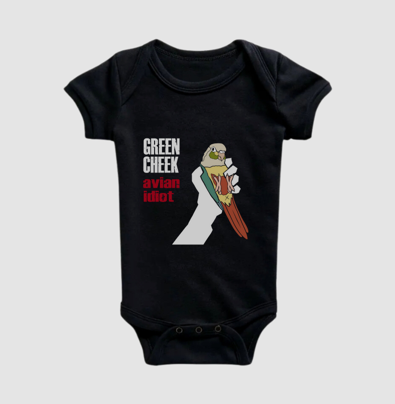 GREEN CHEEK - AVIAN IDIOT