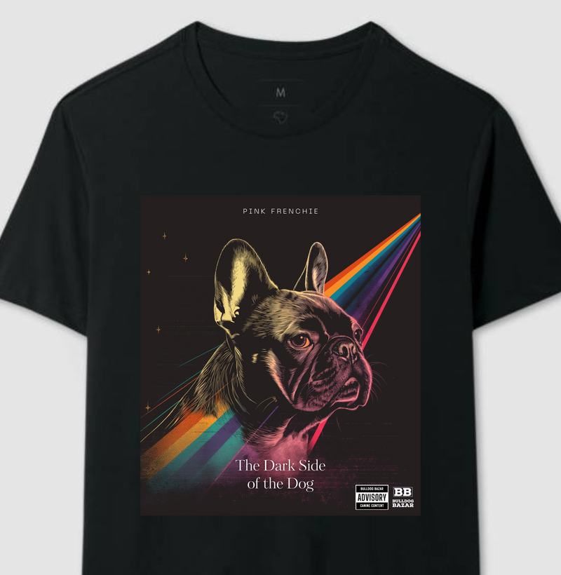 Camiseta Bulldog Frances "Dark side of the Dog"