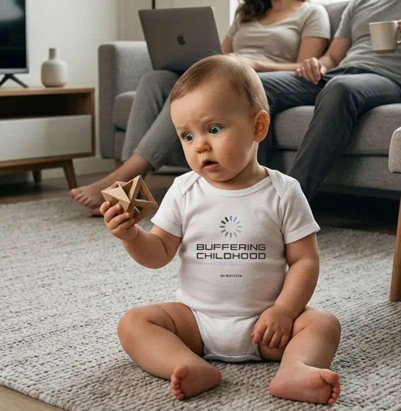 Body Bebê Buffering Childhood | 100% Algodão | No Plan Club