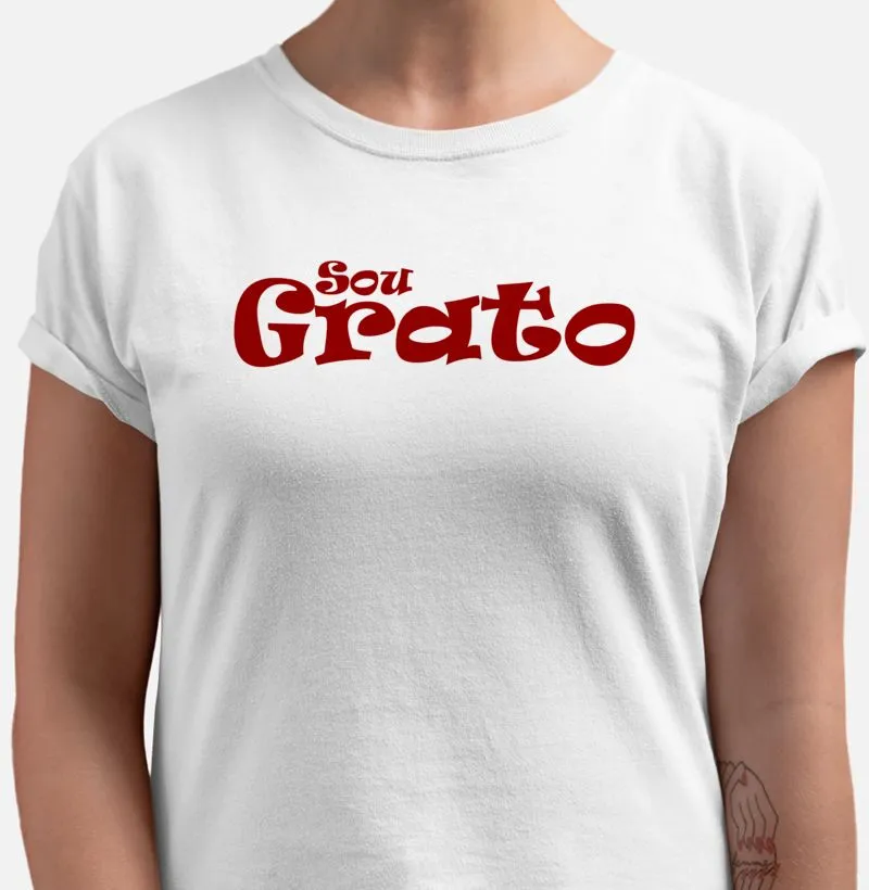 Camiseta Sou Grato bordô qualidade Reserva feminina