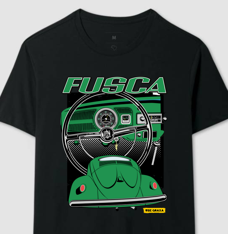 Fusca com Painel Verde