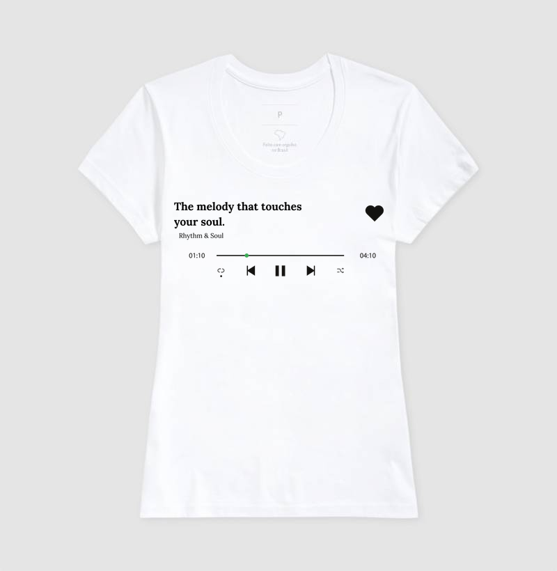 Camiseta - The melody that touches your soul