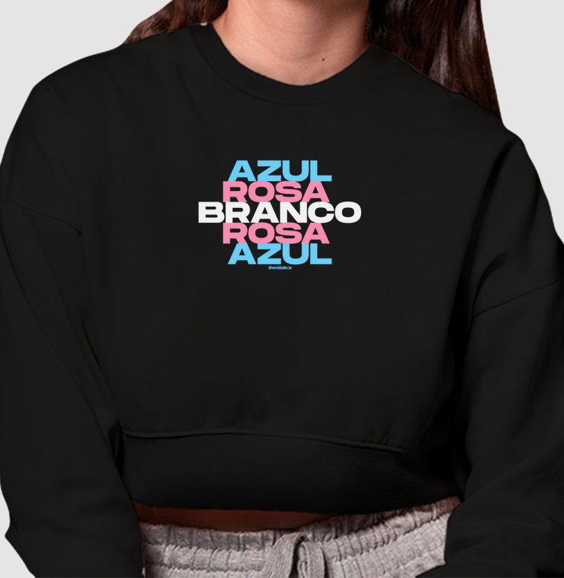 Azul, Rosa, Branco, Rosa, Azul.