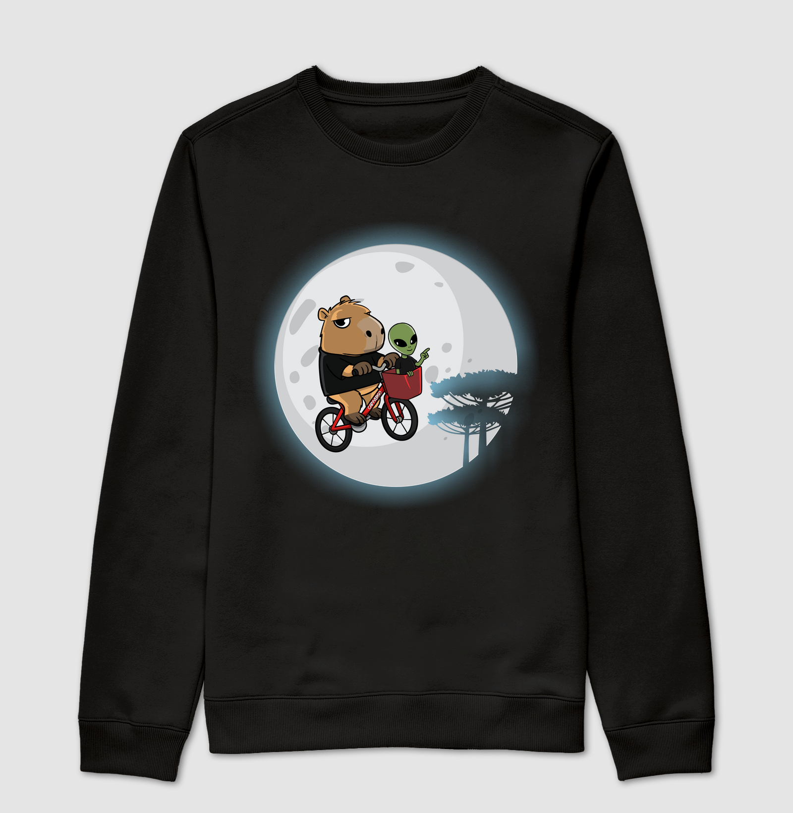 Camiseta Capivara Extraterrestre retro - Suéter Moletom