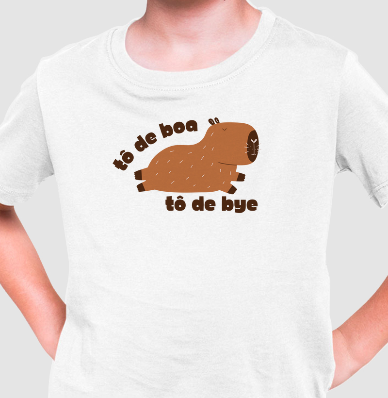 Tô de boa, tô de bye capivara - por Julia Neves