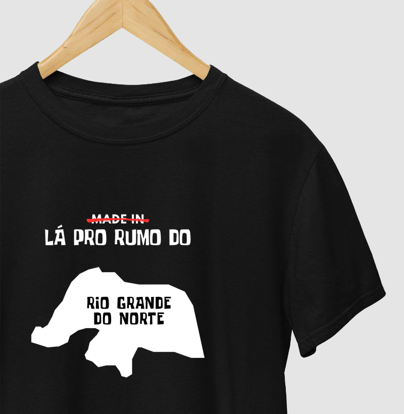 Camiseta "Lá pro rumo do Rio Grande do Norte" | OxenteWear