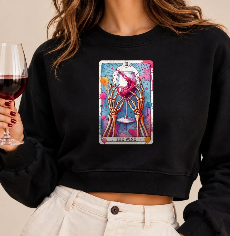 O Tarô do Vinho - Cropped Moletom
