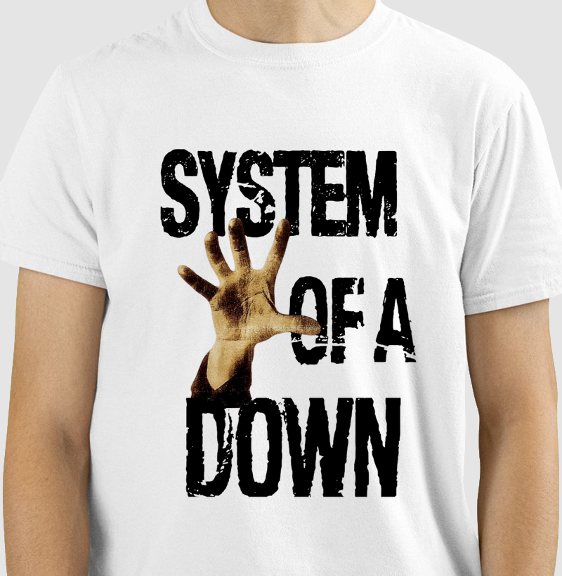 System Of a  Down - Full Hand (White)