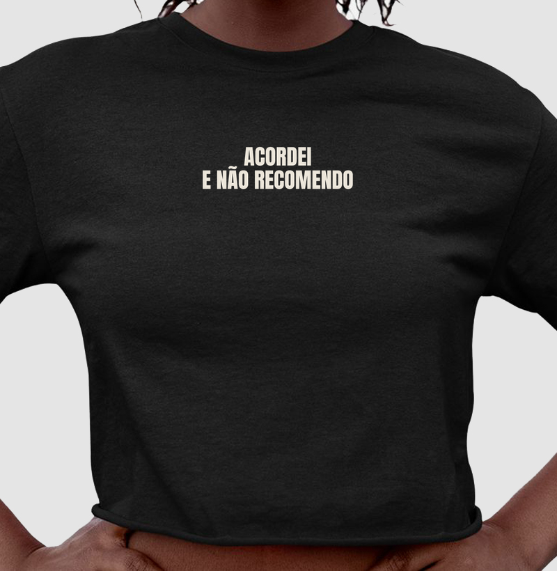 cropped | acordei e não recomendo