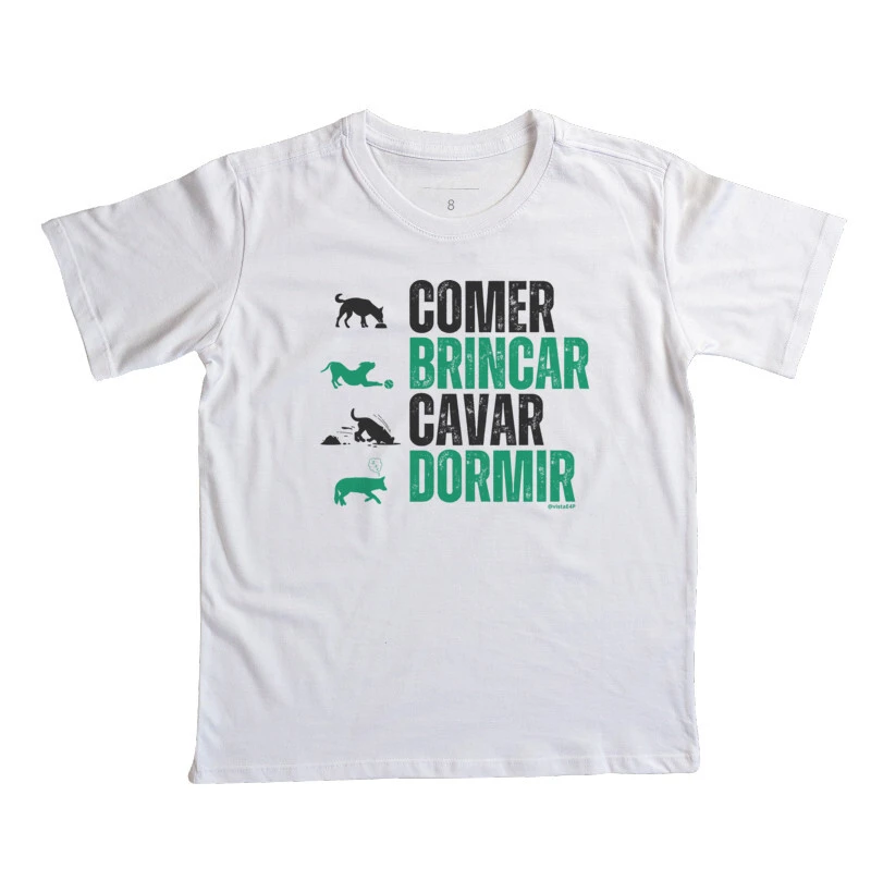 #018 - Comer, Brincar, Cavar, Dormir - cachorro - Infantil