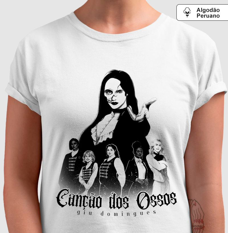 Elenco Canção dos Ossos estampa preta  (Giu Domingues)