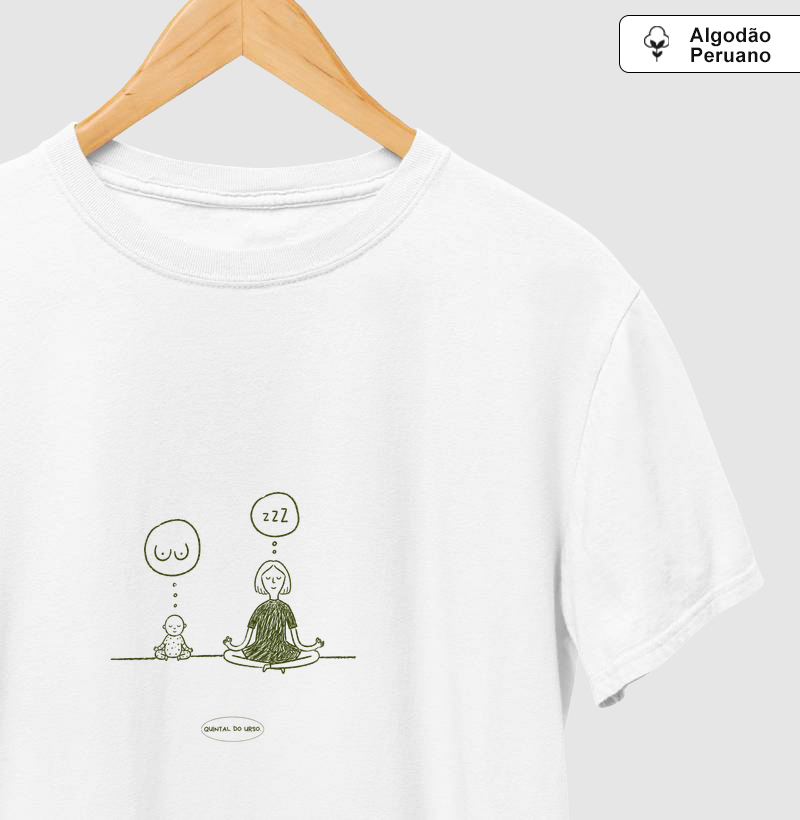 Camiseta pensamento de mãe, pensamento de bebê