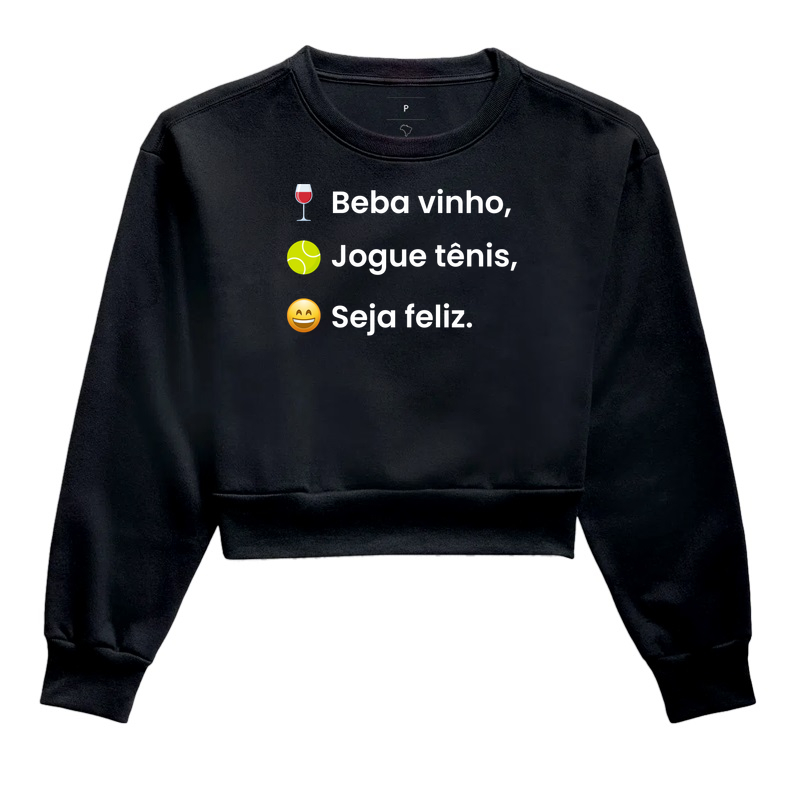 Beba vinho, jogue tênis e seja feliz