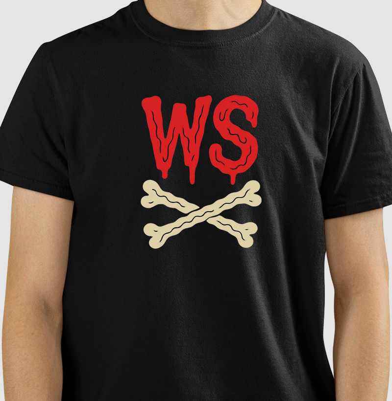 Camiseta Wodskull Red Bones Slime
