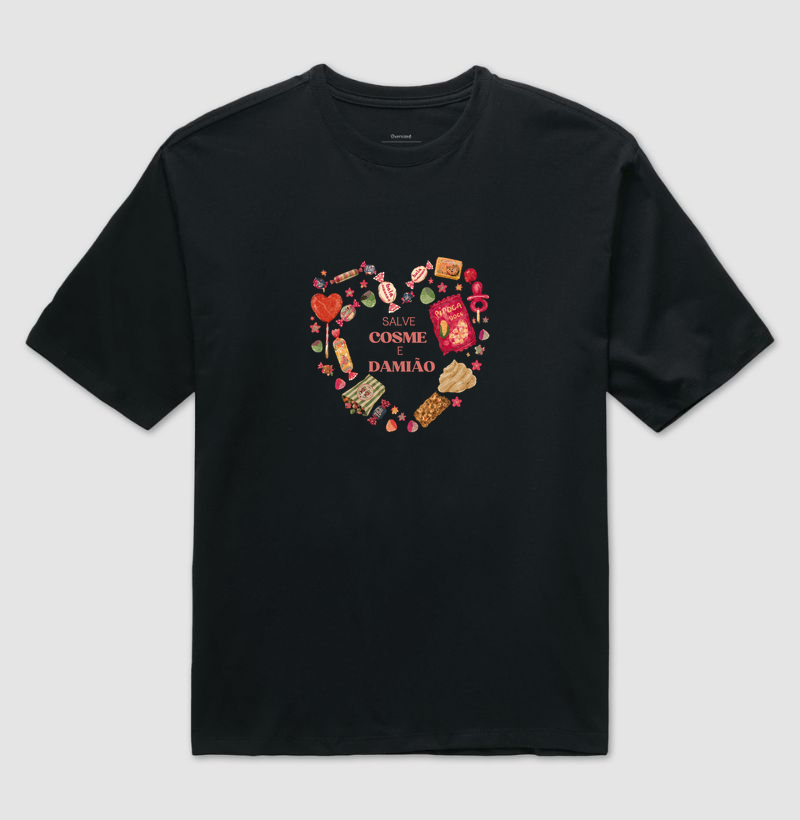 Salve Cosme e Damião - Camiseta Oversized