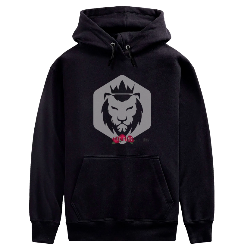 Moleton THE KING com capuz e bolso