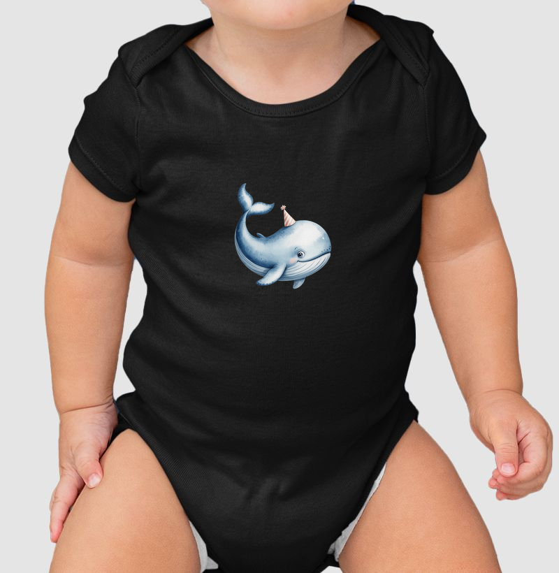 Body Infantil Baleia Azul