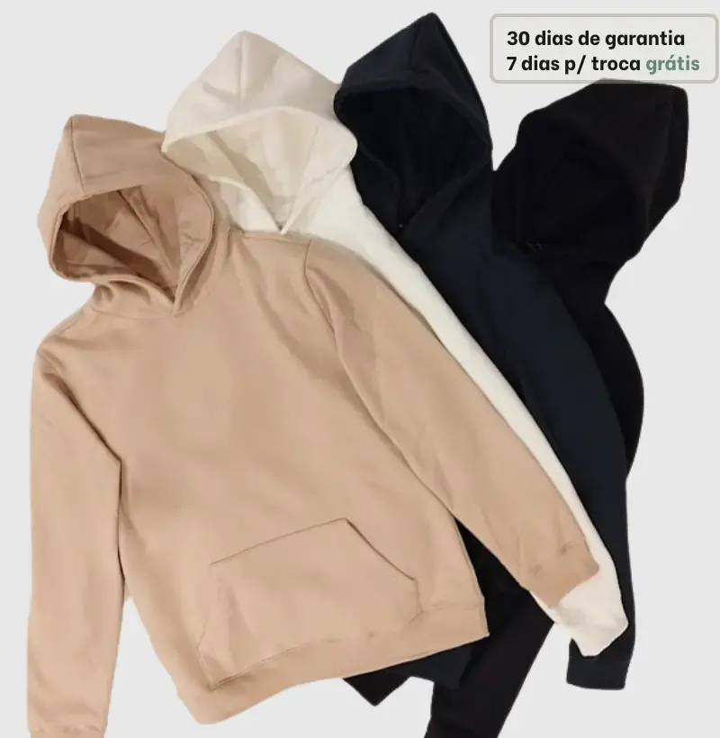Moletom Hoodie Liso