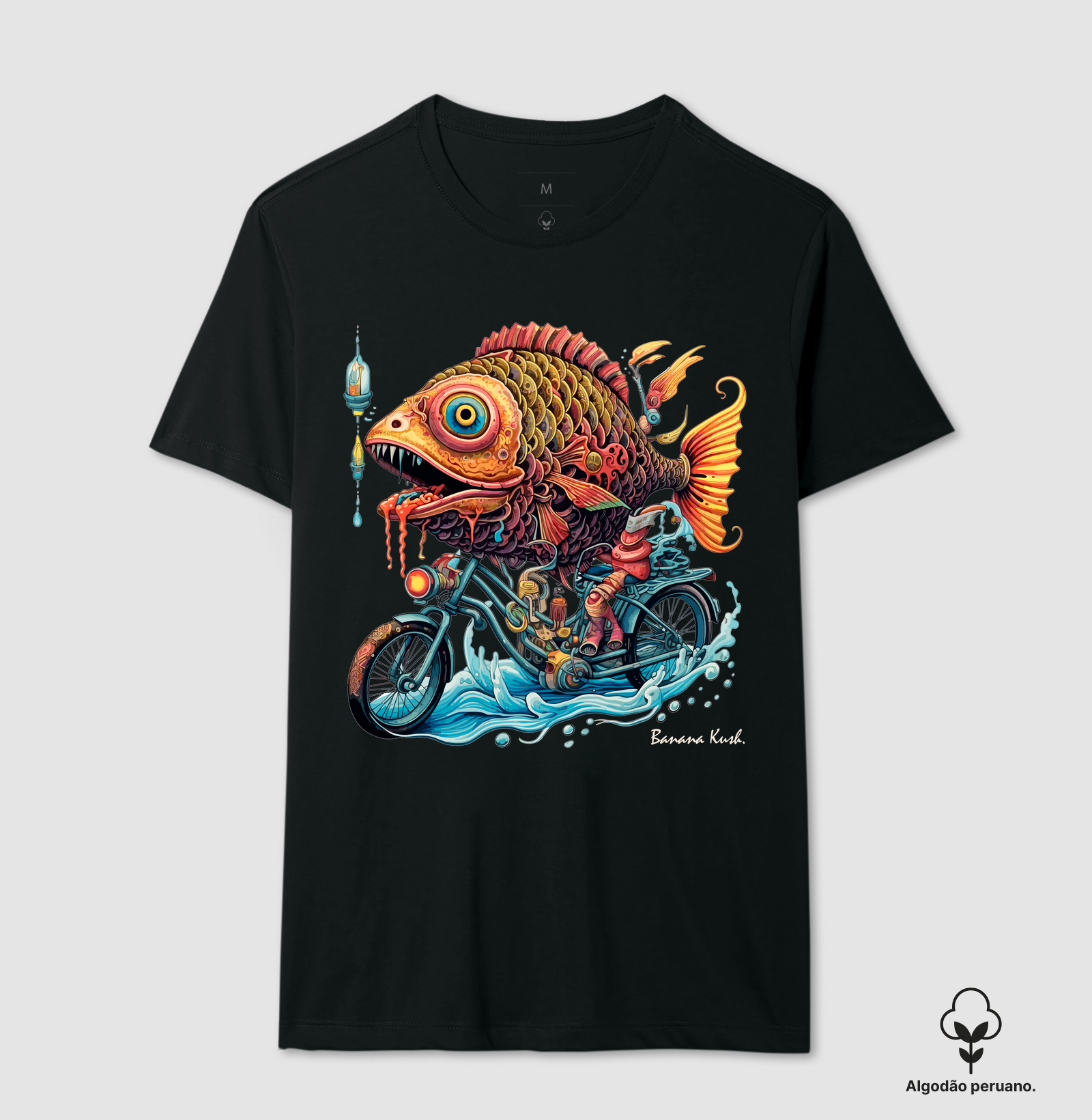 Fish Bike (🌟algodão peruano)