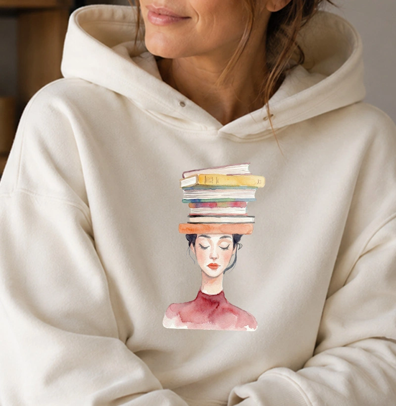 Aquarela - Muitos livros na cabeça