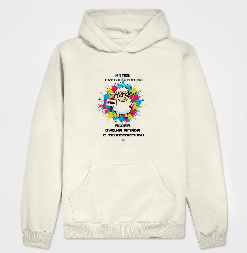 Antes ovelha perdida, agora amada e transformada - Hoodie Moletom