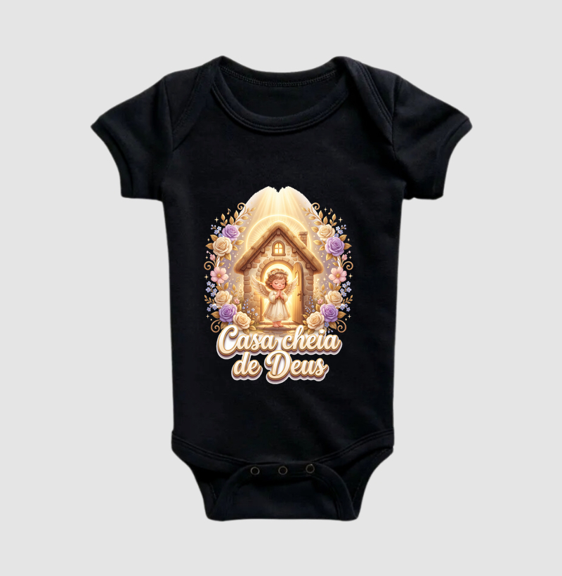 CASA CHEIA DE DEUS ANJINHA - Body Infantil