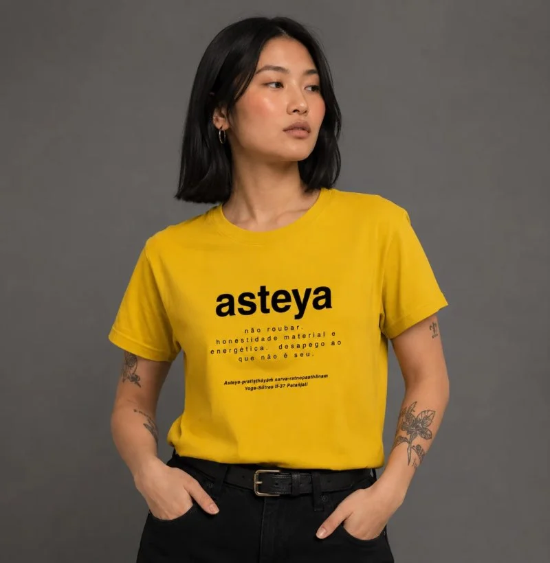 Camiseta Asteya - Yoga Sūtras de Patañjali