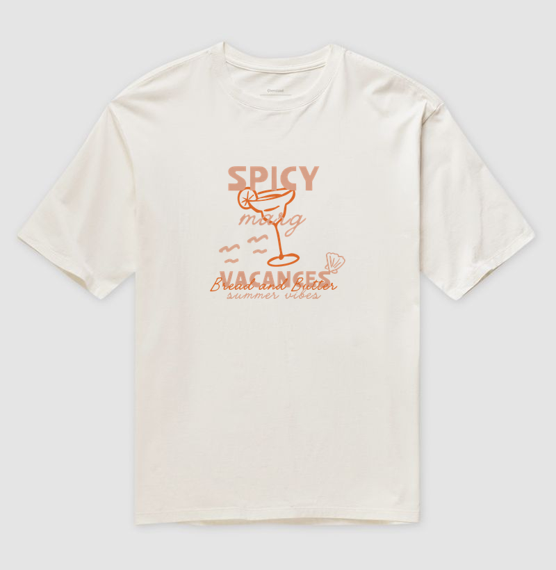 Camiseta Oversized Spicy Vacances
